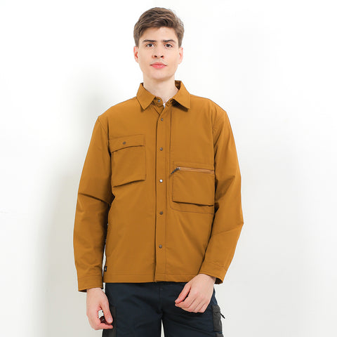 Cardinal Kemeja Alter Lengan Panjang Overshirt Pria EL007J03B