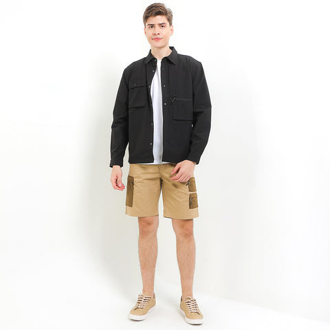 Cardinal Kemeja Alter Lengan Panjang Overshirt Pria EL006J01A