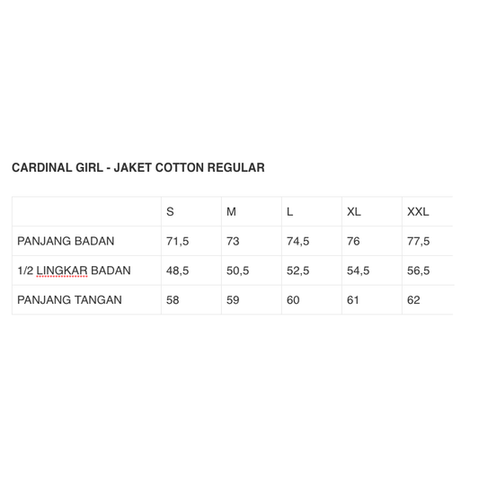 Cardinal Jaket Wanita G0177J05D