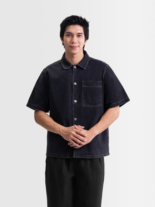 Cardinal Kemeja Lengan Pendek Loose Fit Pria C0033P01A