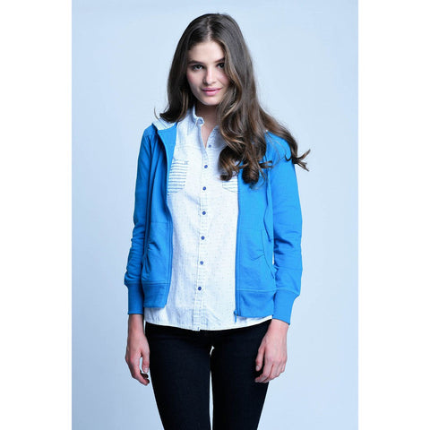 CARDINAL GIRL - JAKET HOODIE (BIRU MUDA)