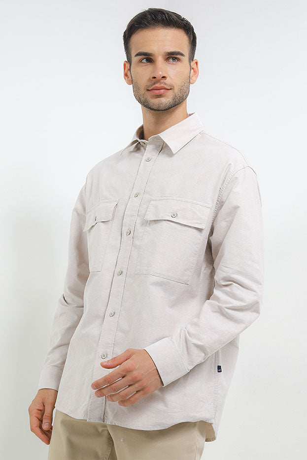 Andrew Smith Kemeja Lengan Panjang Oversize Pria A0003J03A