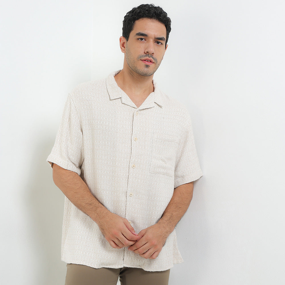 Andrew Smith Kemeja Lengan Pendek Oversize Pria A0018P05Z