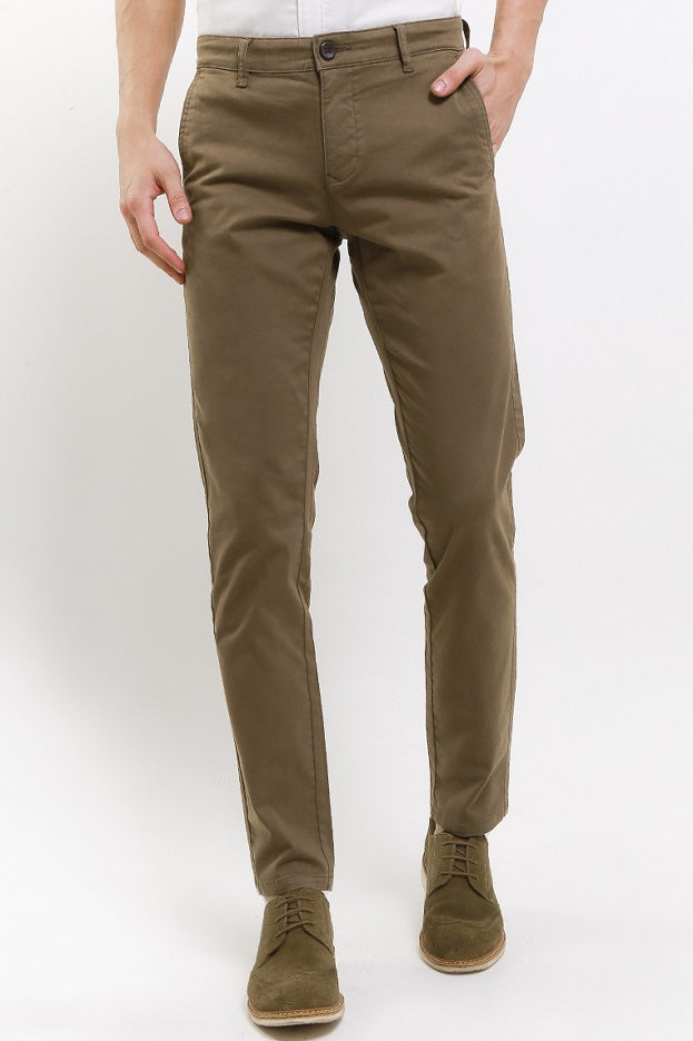 Andrew Smith Celana Panjang Chinos Slim Fit Pria A0036X03E