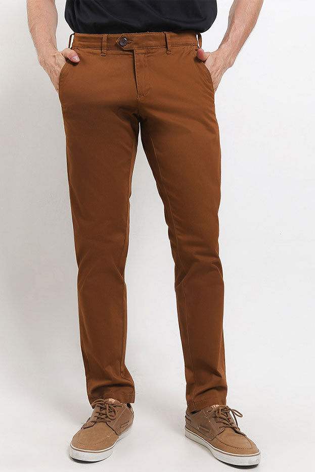 Andrew Smith Celana Panjang Chinos Slim Fit Pria A0037X03E
