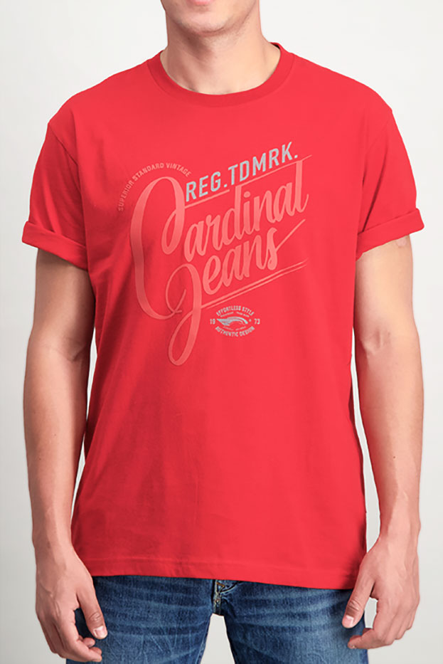 CJ TYPOGRAPH III - CARDINAL T-SHIRT (PUTIH)