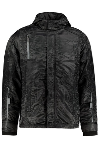 CARDINAL JEANS WINDBREAKER HOODIE JACKET 1 (HITAM)