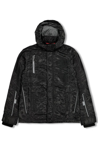CARDINAL JEANS WINDBREAKER HOODIE JACKET 1 (HITAM)