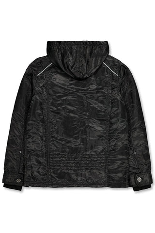 CARDINAL JEANS WINDBREAKER HOODIE JACKET 1 (HITAM)