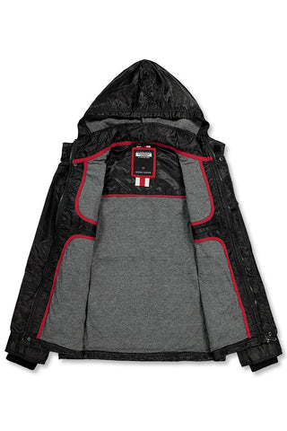 CARDINAL JEANS WINDBREAKER HOODIE JACKET 1 (HITAM)