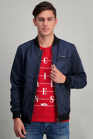 CARDINAL JEANS BASIC BOMBER JACKET (NAVY)