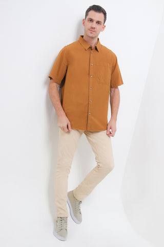 Cardinal Kemeja Lengan Pendek Loose Fit Pria C0004P03G