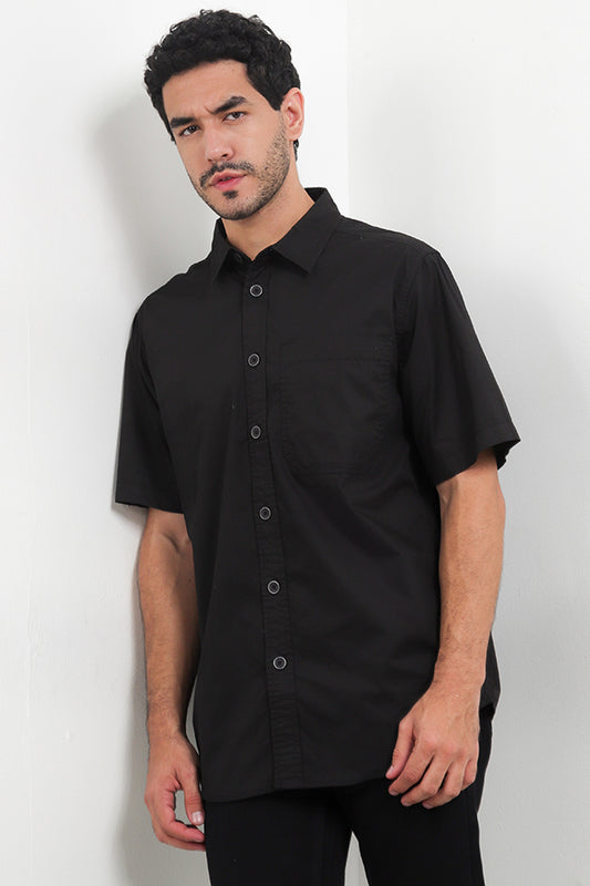 Cardinal Kemeja Lengan Pendek Loose Fit Pria C0005P01A