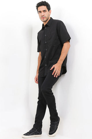 Cardinal Denim Lab Kemeja Lengan Pendek Pria C0006P01A