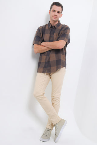 Cardinal Kemeja Lengan Pendek Loose Fit Pria C0011P03A