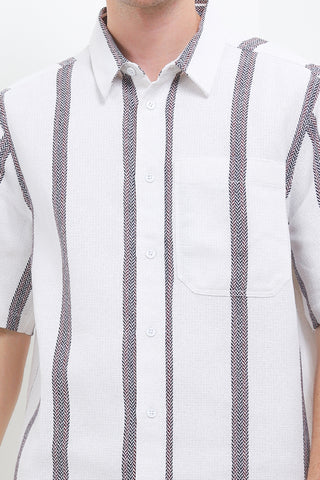 Cardinal Kemeja Lengan Pendek Loose Fit Pria C0017P08D