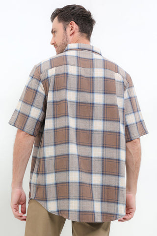 Cardinal Kemeja Lengan Pendek Loose Fit Pria C0021P03A