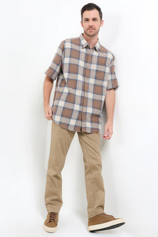 Cardinal Kemeja Lengan Pendek Loose Fit Pria C0021P03A