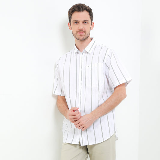 Cardinal Kemeja Lengan Pendek Loose Fit Pria C0028P08A