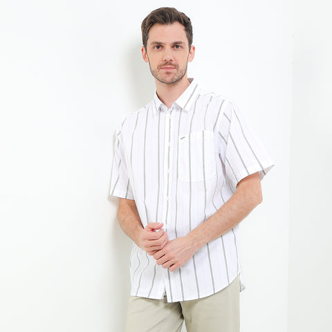 Cardinal Kemeja Lengan Pendek Loose Fit Pria C0028P08A