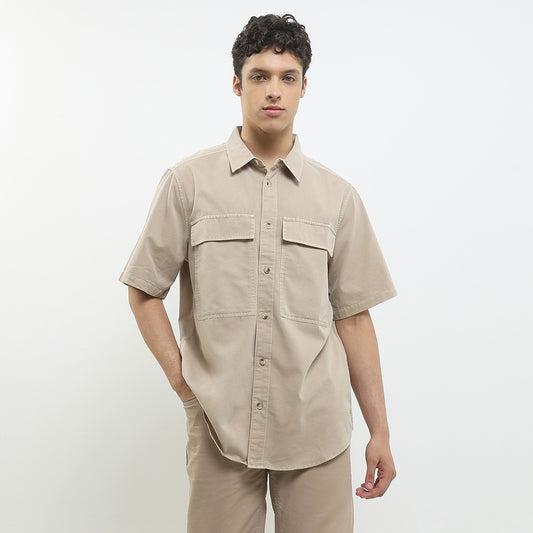 Cardinal Kemeja Lengan Pendek Loose Fit Pria C0042P03A