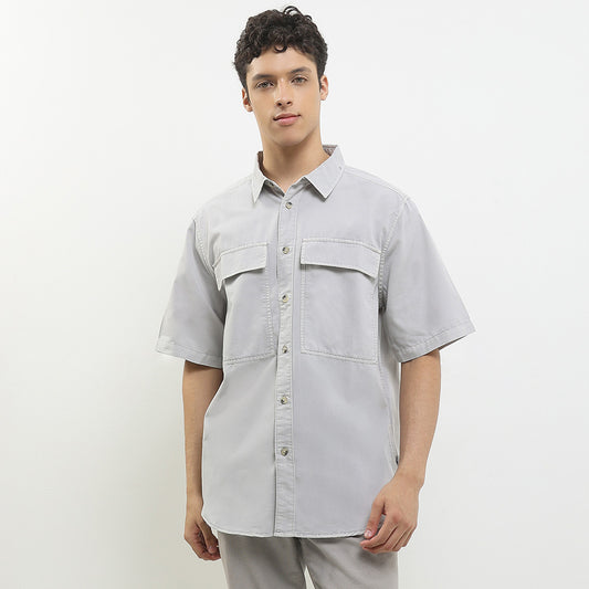 Cardinal Kemeja Lengan Pendek Loose Fit Pria C0045P04E