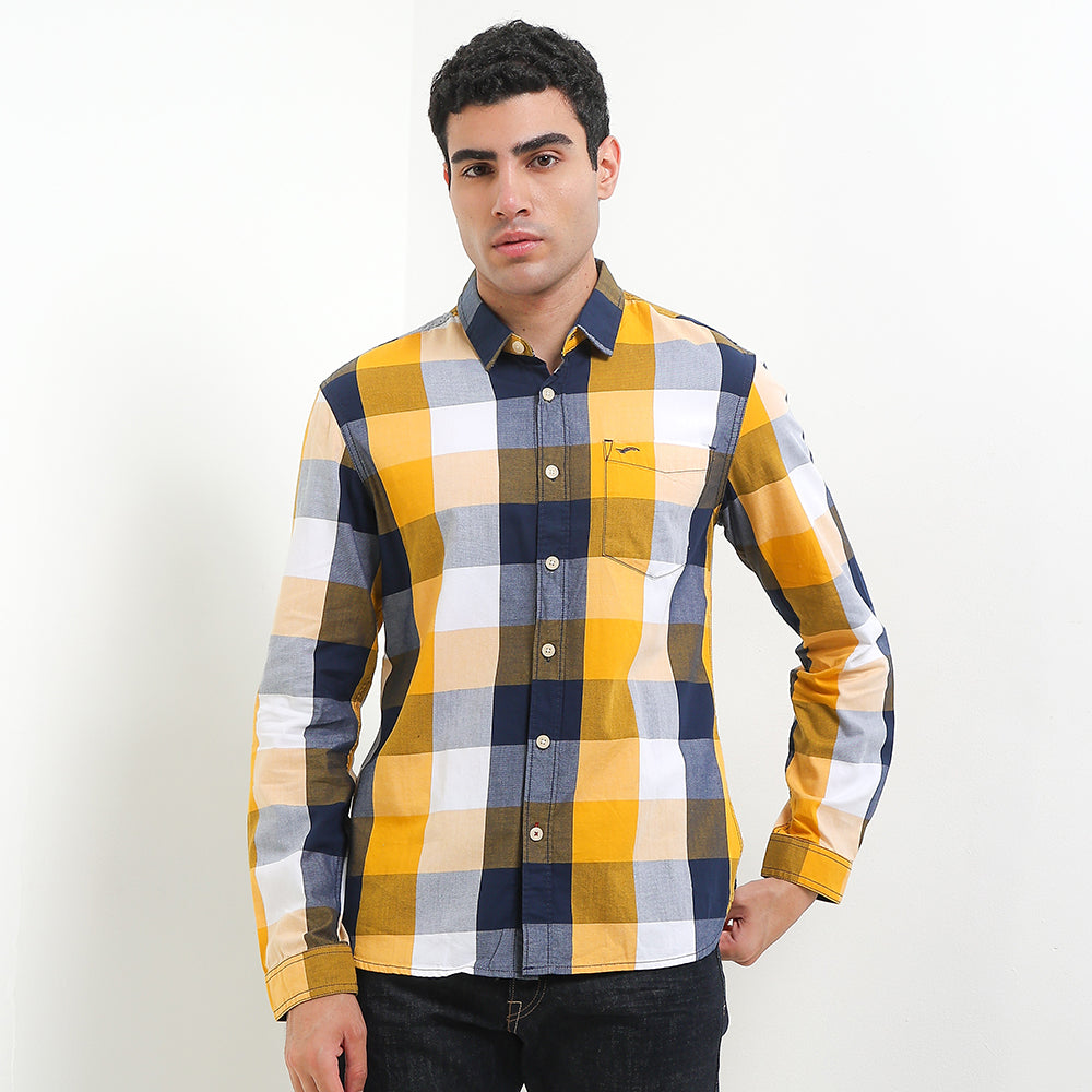 Cardinal Kemeja Lengan Panjang Slim Fit Pria C1879J07A