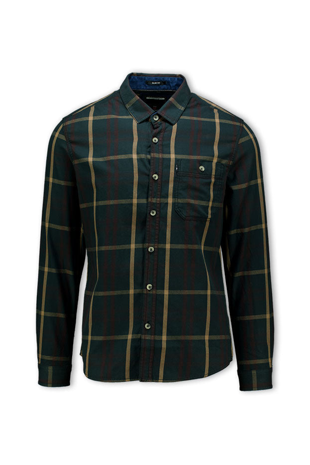 Cardinal Kemeja Lengan Panjang Slim Fit Pria C2009J06A