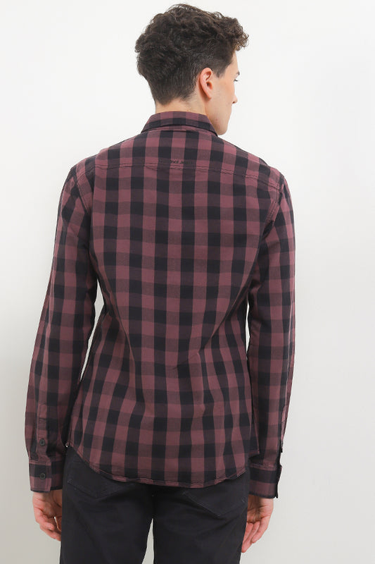 Cardinal Kemeja Lengan Panjang Slim Fit Pria C2113J09A