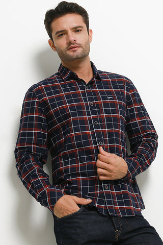 Cardinal Kemeja Slim Fit Pria Big Size C2256N02H