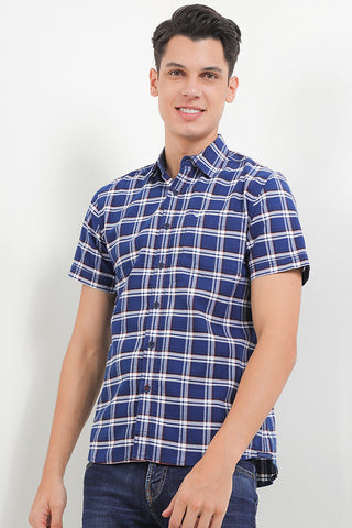 Cardinal Kemeja Lengan Pendek Slim Fit Pria C2261P02A