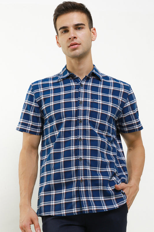 Cardinal Kemeja Lengan Pendek Slim Fit Pria Big Size C2262O02A
