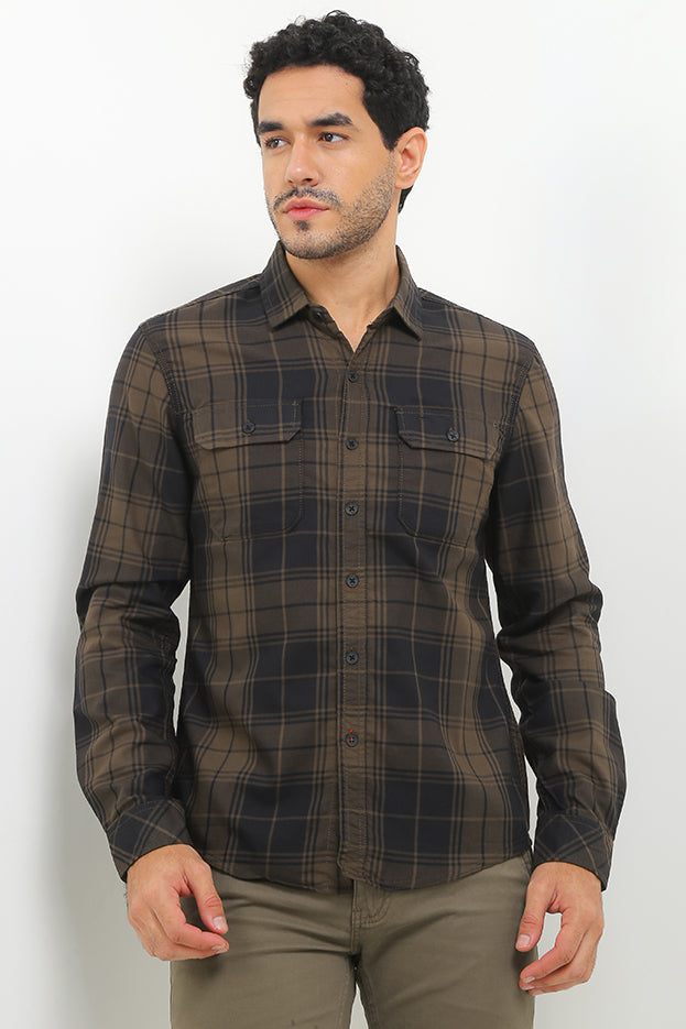 Cardinal Kemeja Lengan Panjang Slim Fit Pria C2264J03A