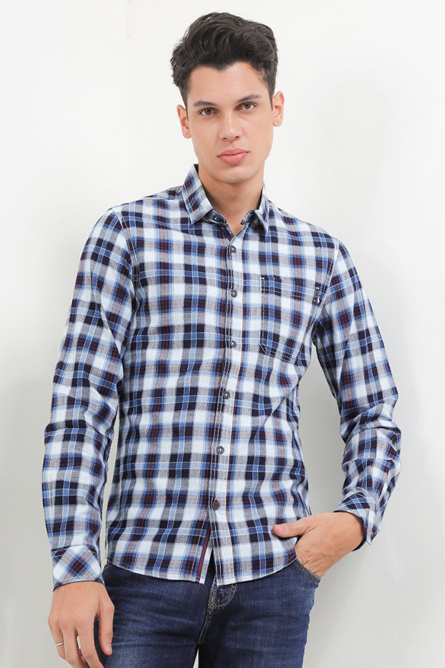 Cardinal Kemeja Lengan Panjang Slim Fit Pria C2271J02A