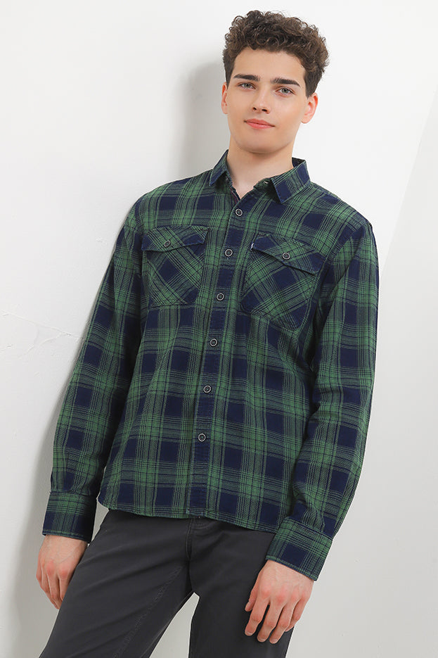 Cardinal Kemeja Lengan Panjang Slim Fit Pria C2289J06A