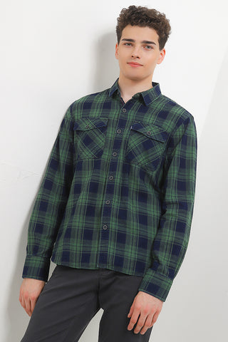 Cardinal Kemeja Lengan Panjang Slim Fit Pria C2289J06A