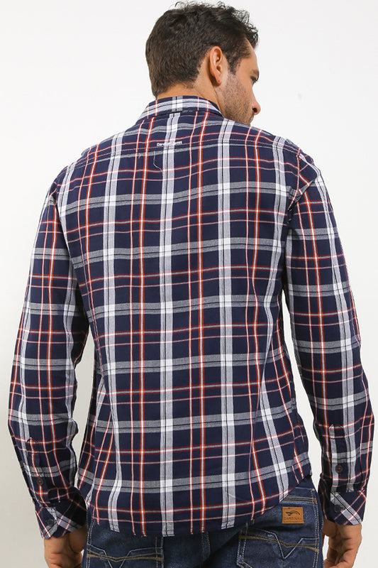 Cardinal Kemeja Lengan Panjang Slim Fit Pria Big Size C2318N02H