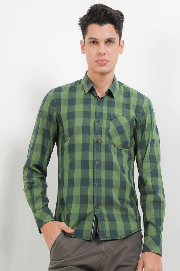Cardinal Kemeja Lengan Panjang Slim Fit Pria C2327J06A