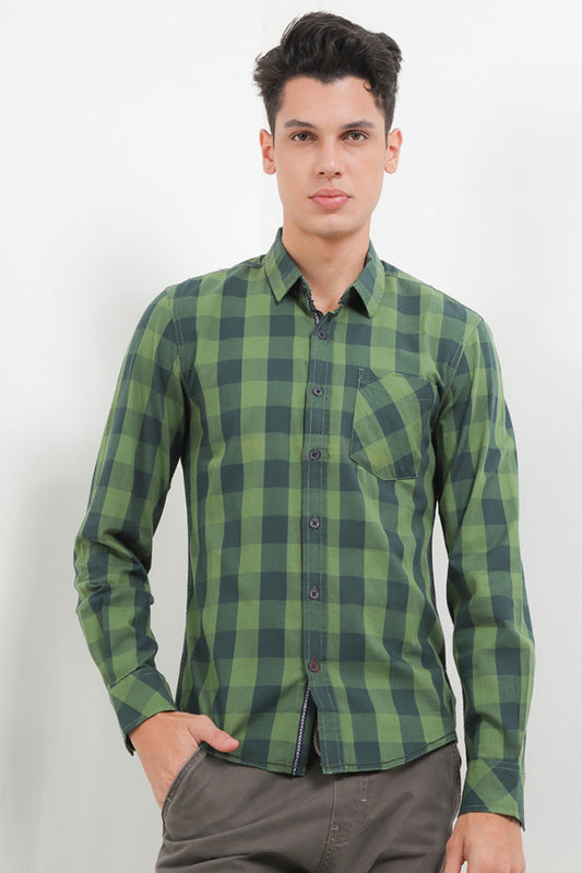Cardinal Kemeja Lengan Panjang Slim Fit Pria C2327J06A