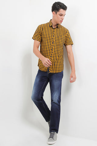 Cardinal Kemeja Lengan Pendek Slim Fit Pria C2335P07A