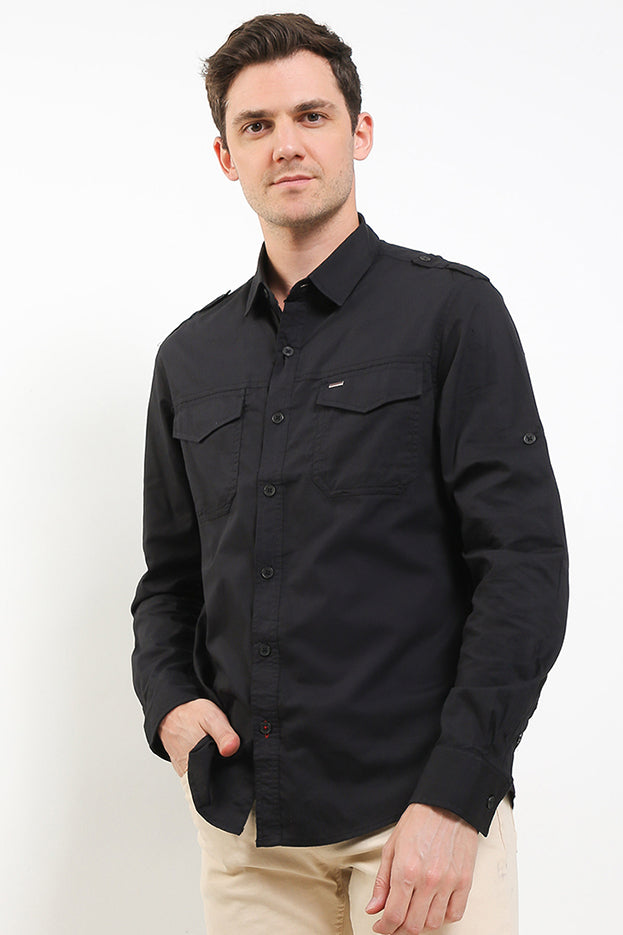 Kemeja Slim Fit Pria Cardinal C2380J01A