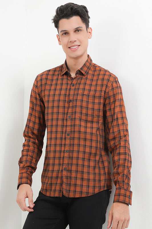 Cardinal Kemeja Lengan Panjang Slim Fit Pria C2399J03A