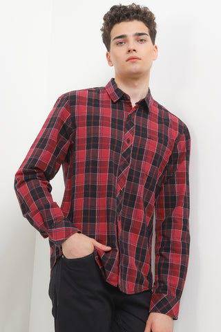 Cardinal Kemeja Lengan Panjang Slim Fit Pria C2578J11A