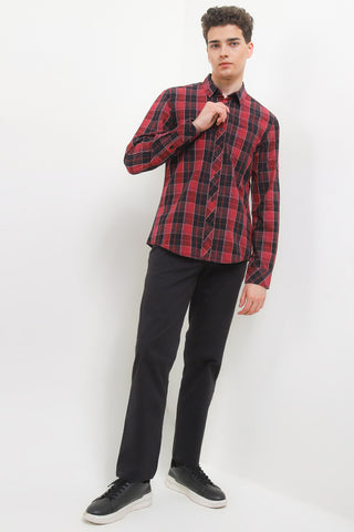Cardinal Kemeja Lengan Panjang Slim Fit Pria C2578J11A