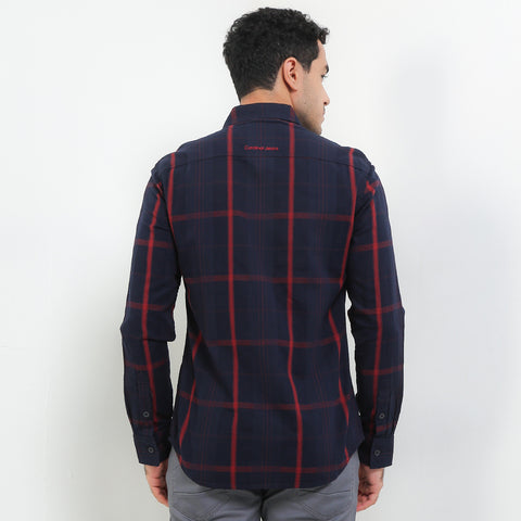 Cardinal Kemeja Lengan Panjang Slim Fit Pria C2665J02H