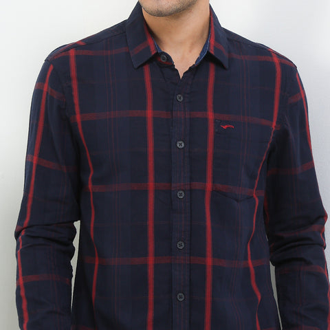 Cardinal Kemeja Lengan Panjang Slim Fit Pria C2665J02H