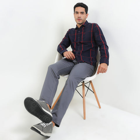 Cardinal Kemeja Lengan Panjang Slim Fit Pria C2665J02H