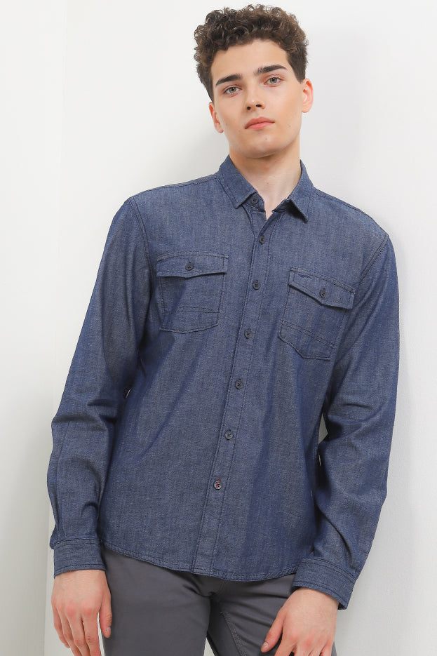 Cardinal Kemeja Lengan Panjang Slim Fit Pria C2703J16A