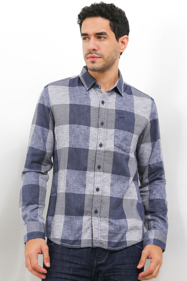 Cardinal Kemeja Lengan Panjang Slim Fit Pria C2712J02A