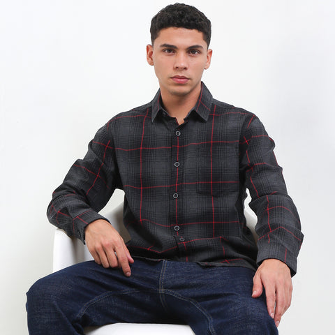 Cardinal Kemeja Lengan Panjang Slim Fit Pria C2741J01C